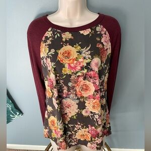 Le lis fall floral top